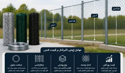 محاسبه قیمت فنس